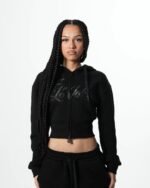 Levoleur Female Zipper Black Galaxy Hoodie