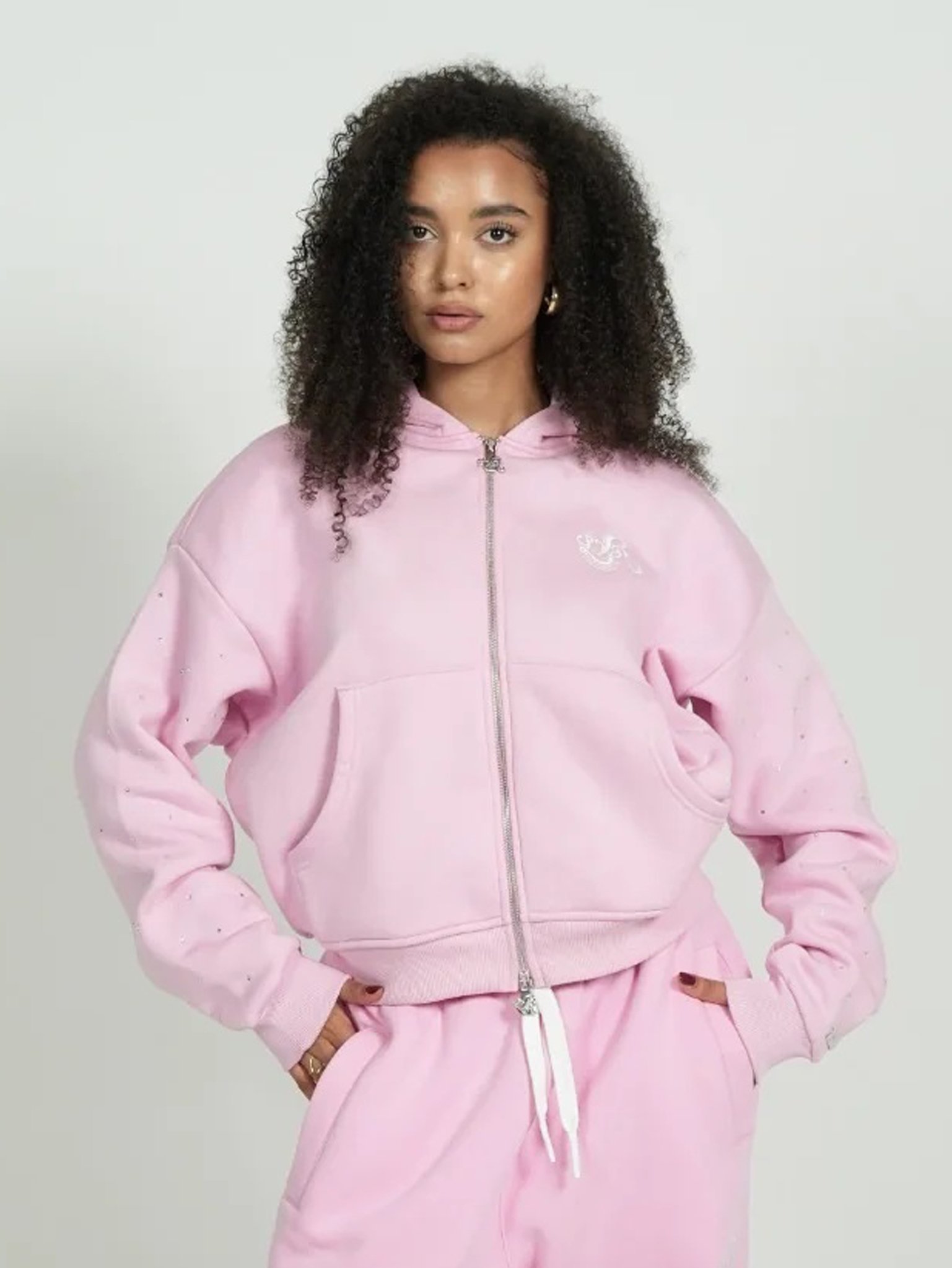 Levoleur Raws Zipper Pink Hoodie Levoleur Raws Zipper Pink Hoodie