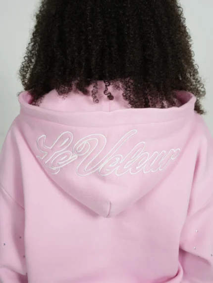 Levoleur Raws Zipper Pink Hoodie